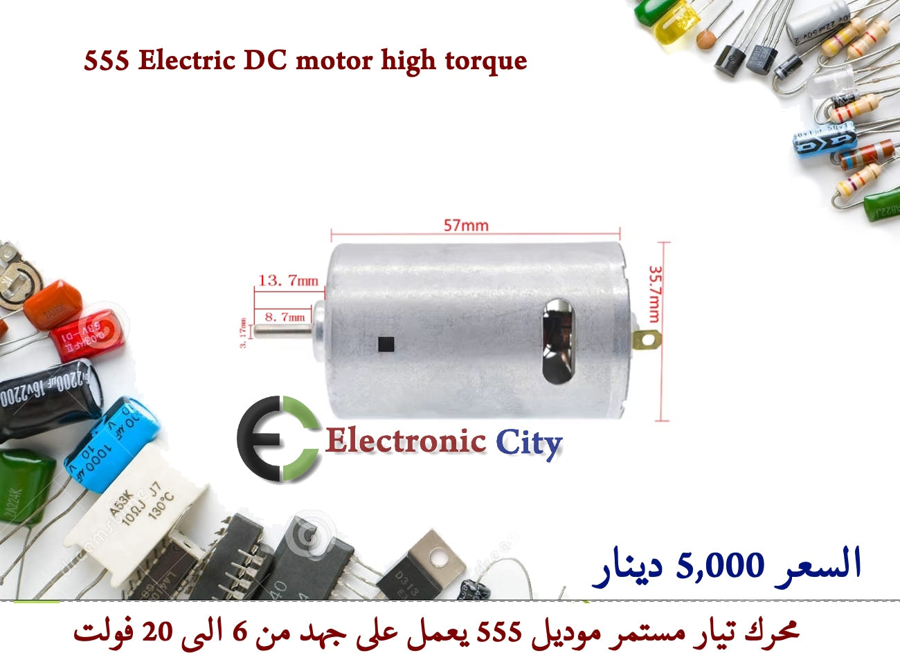 555 Electric DC motor high torque #T12