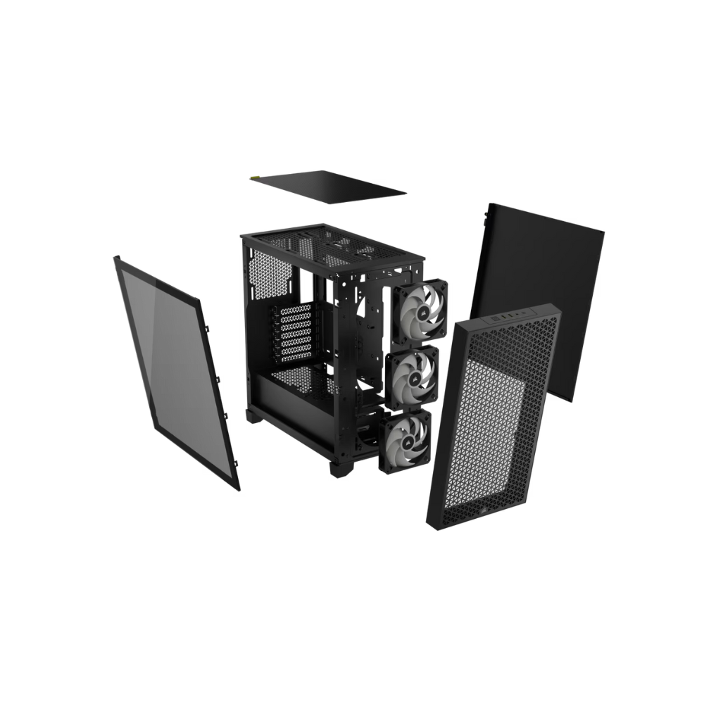 CORSAIR CASE 3000D AIRFLOW TEMPERED GLASS MT RGB BLACK