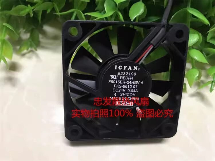 F6015ER-24HBV-A DC24V 0.04A 606015MM 2-wire silent cooling fan (Used)