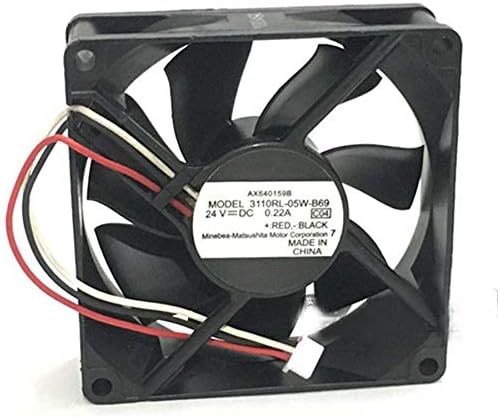 Server Cooler Fan NMB 3110RL-05W-B69 8025 24V0.22A, double ball inverter cooling fan for 8 cm (Used)