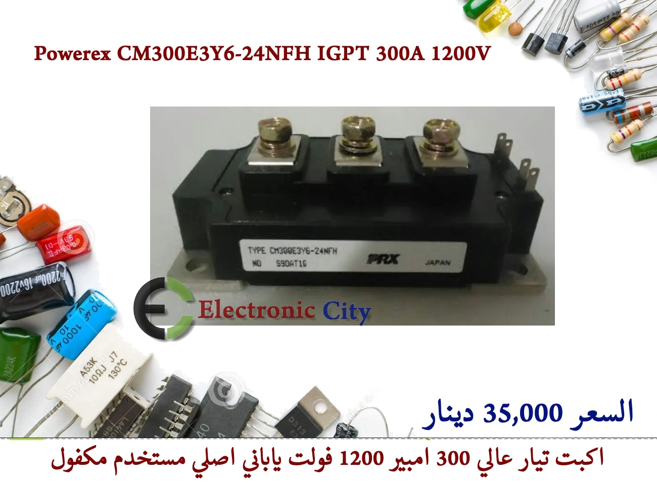 Powerex CM300E3Y6-24NFH IGPT 300A 1200V