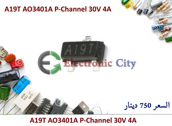 A19T AO3401A P-Channel 30V 4A