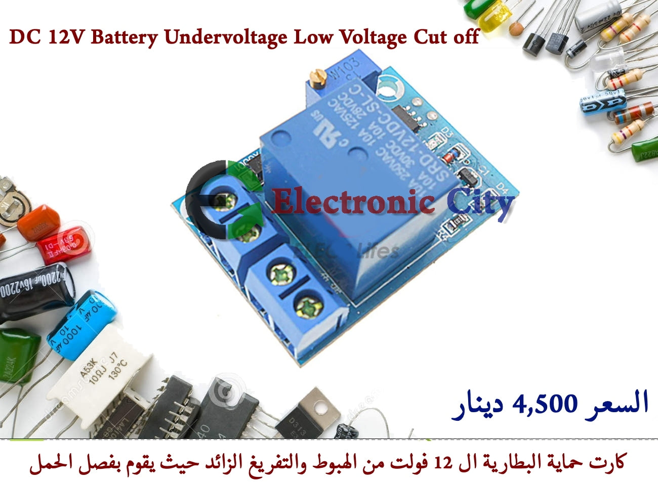 DC 12V Battery Undervoltage Low Voltage Cut off #H6 X13043