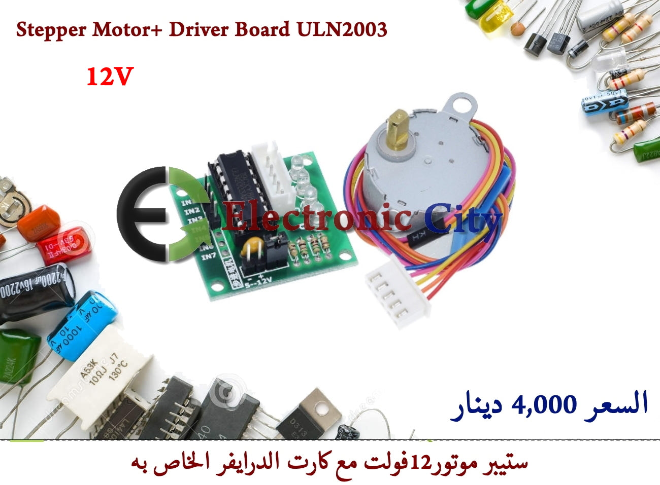 Stepper Motor& Driver Board ULN2003 12V #P11 010078+012691