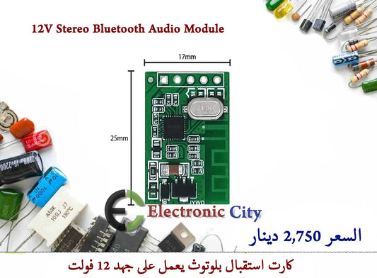 12V Stereo Bluetooth Audio Module