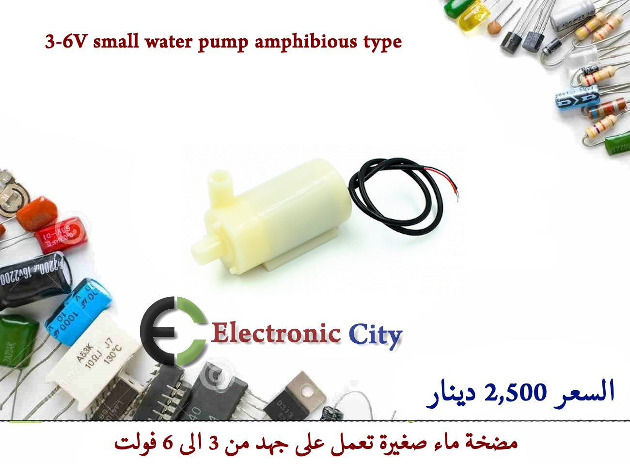 3-6V small water pump amphibious type   12286