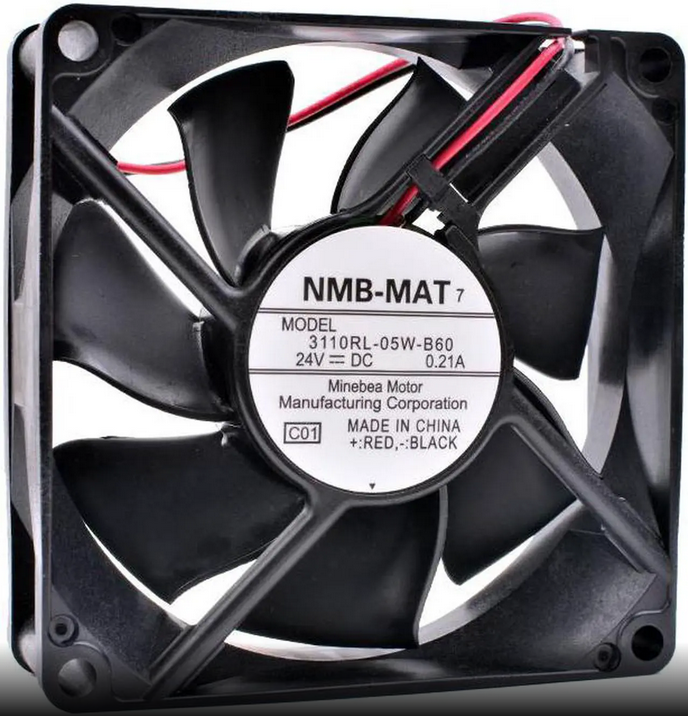 3110RL-05W-B60 80X80X25MM 8025 24V 0.21A inverter fan printer cooling fan (Used)