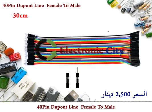 40Pin Dupont Line  Female To Male 30cm  #Q7