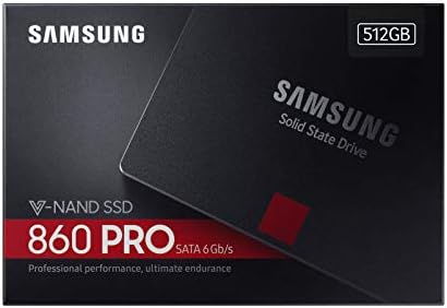 Samsung 512GB 860 PRO SATA III 2.5 inch Solid State Drive SSD