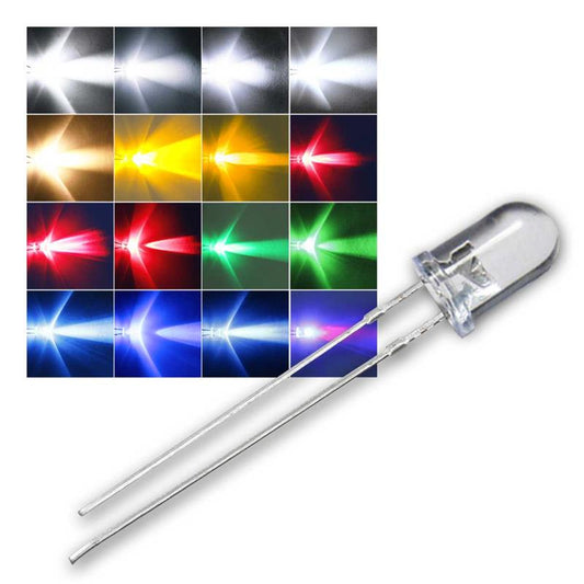 5MM LED Water Clear ( 8pcs/Lot)