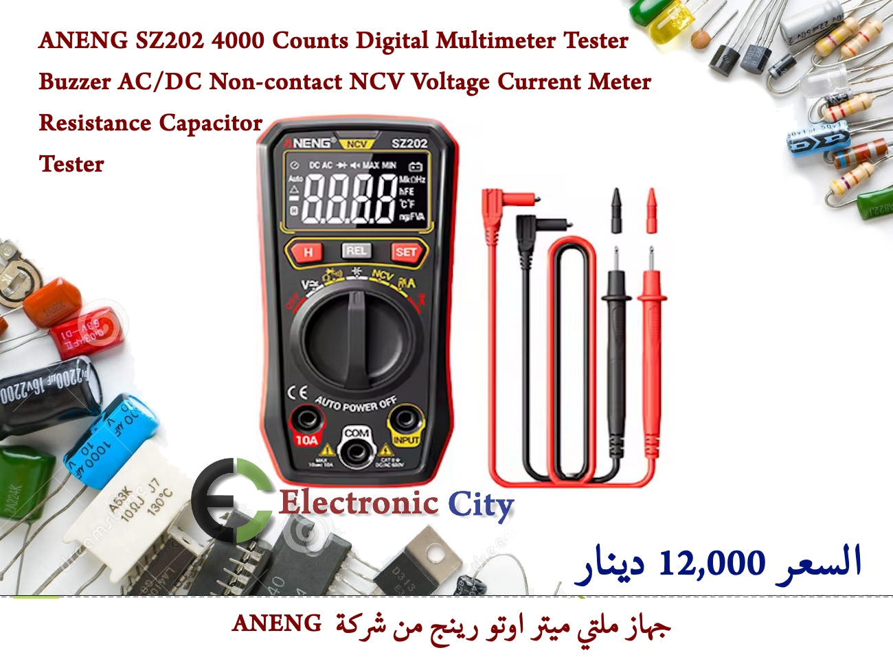 ANENG SZ202 4000 Counts Digital Multimeter