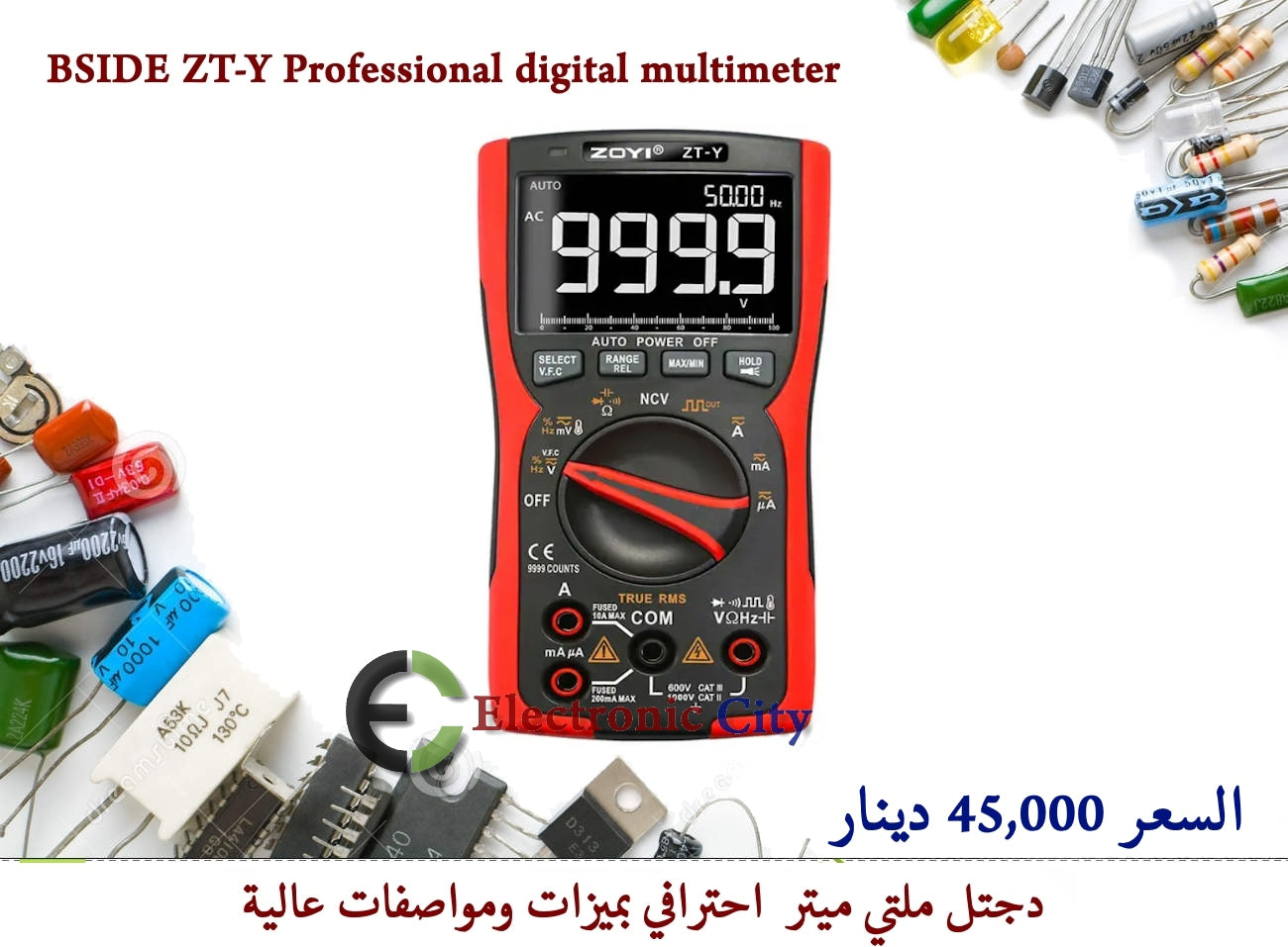BSIDE ZT-Y Professional digital multimeter True-RMS 9999 #AA.   11308