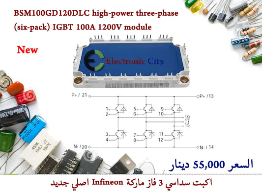 BSM100GD120DLC high-power three-phase (six-pack) IGBT 100A 1200V module(New 662516)
