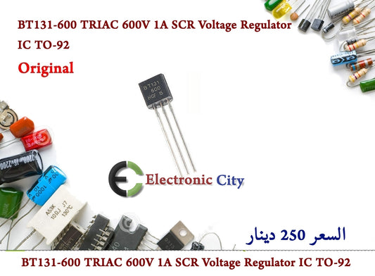 BT131-600 TRIAC 600V 1A SCR Voltage Regulator IC TO-92