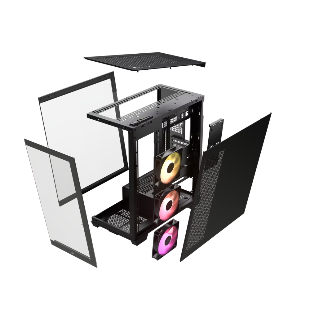 CORSAIR 3500X ARGB TEMPERED GLASS MT CASE BLACK