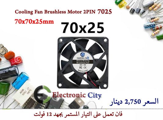 Cooling Fan Brushless Motor 2PIN 7025 GYGA0044-002