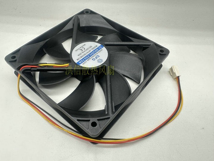 DFG12025B12M 12V 0.25A 12025 12x12x2.5cm 3000RPM chassis silent cooling fan  (Used)