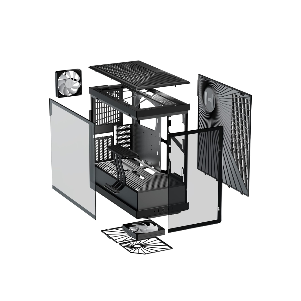 HYTE Y40 ATX MID TOWER CASE – BLACK