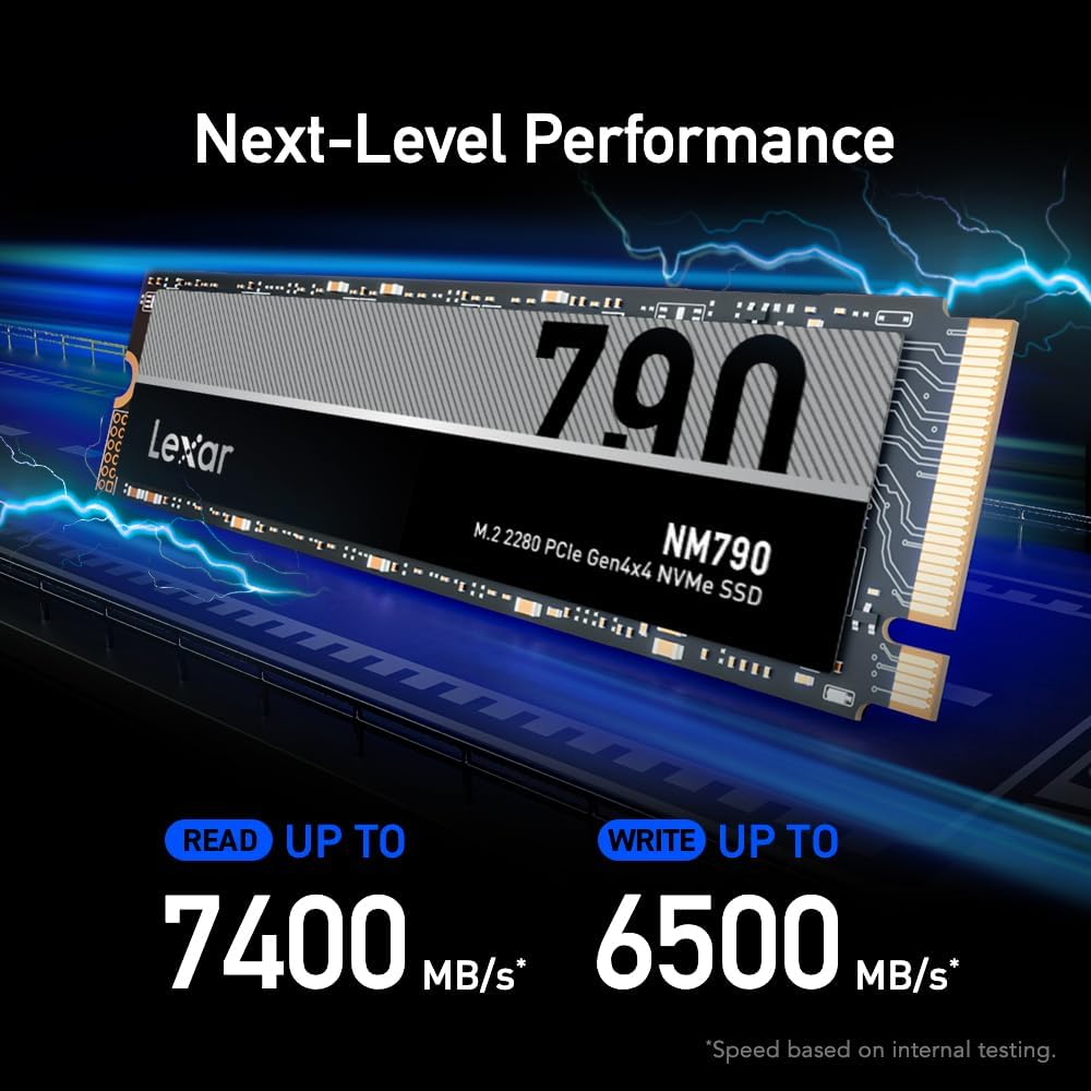 LEXAR 790 NVME M.2 4TB 7400 SSD