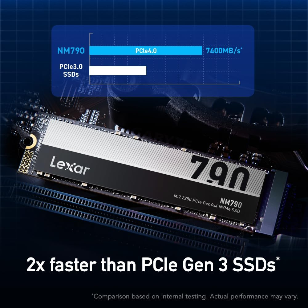 LEXAR 790 NVME M.2 4TB 7400 SSD