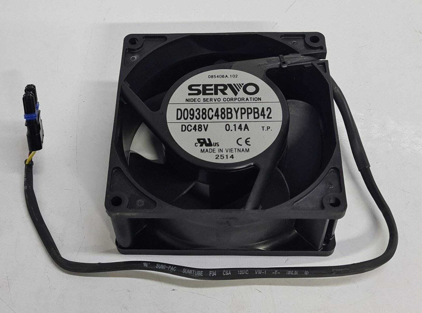 NIDEC SERVO D0938C48BYPPB42 DC48V 0.14A Server Cooling Fan 92MM 55854
