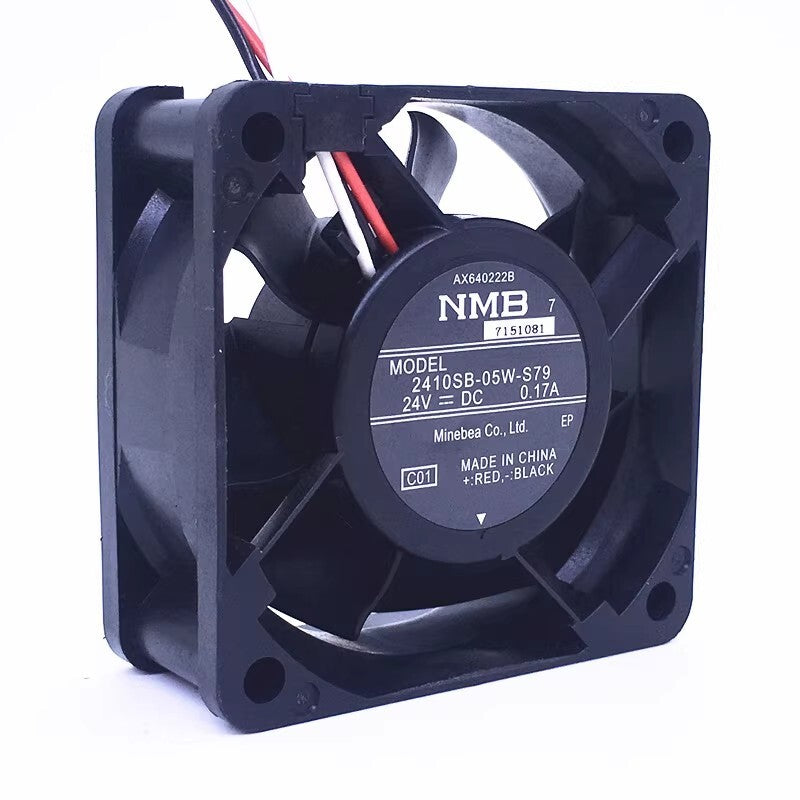 NMB-MAT 2410SB-05W-S79 24V 0.17A 6cm 6025 3-Wire Cooling Fan (Used)