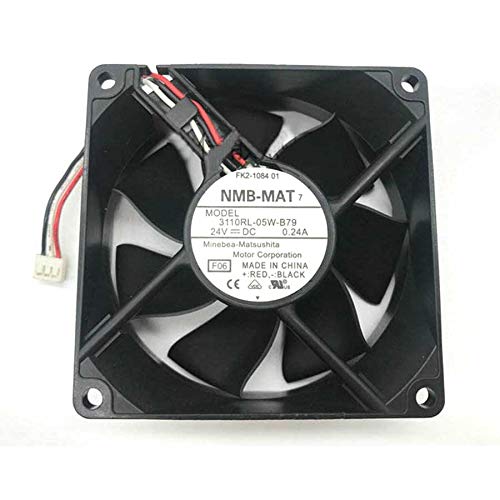 NMB-MAT 8025 3110RL-05W-B79 DC24V 0.24A, Inverter Cooling Fan 3500RPM (Used)