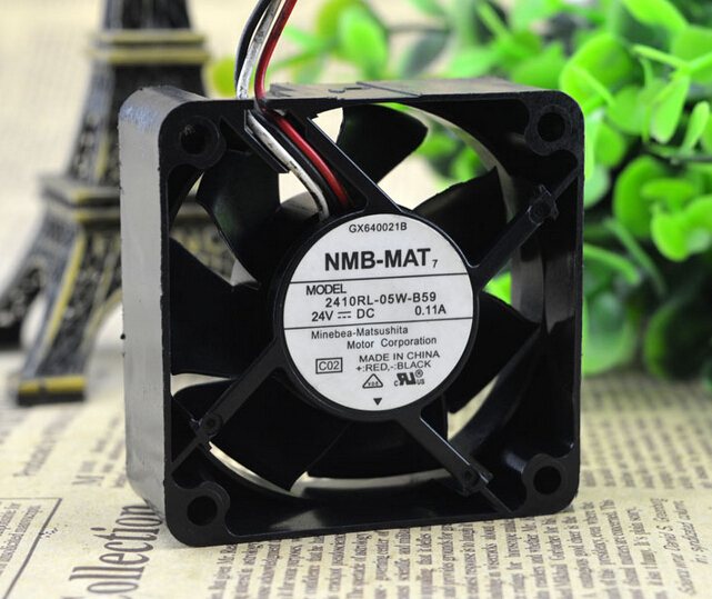 NMB 2410RL-05W-B59 606025 24V 0.11A 6CM 3wire inverter fan