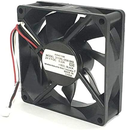Server Cooler Fan NMB 3110RL-05W-B69 8025 24V0.22A, double ball inverter cooling fan for 8 cm (Used)