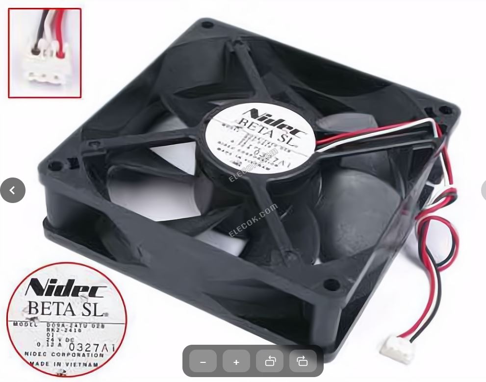 Nidec D09A-24TU Server 92x92x25 24V 0.12A 3-Wire (Used)  55876