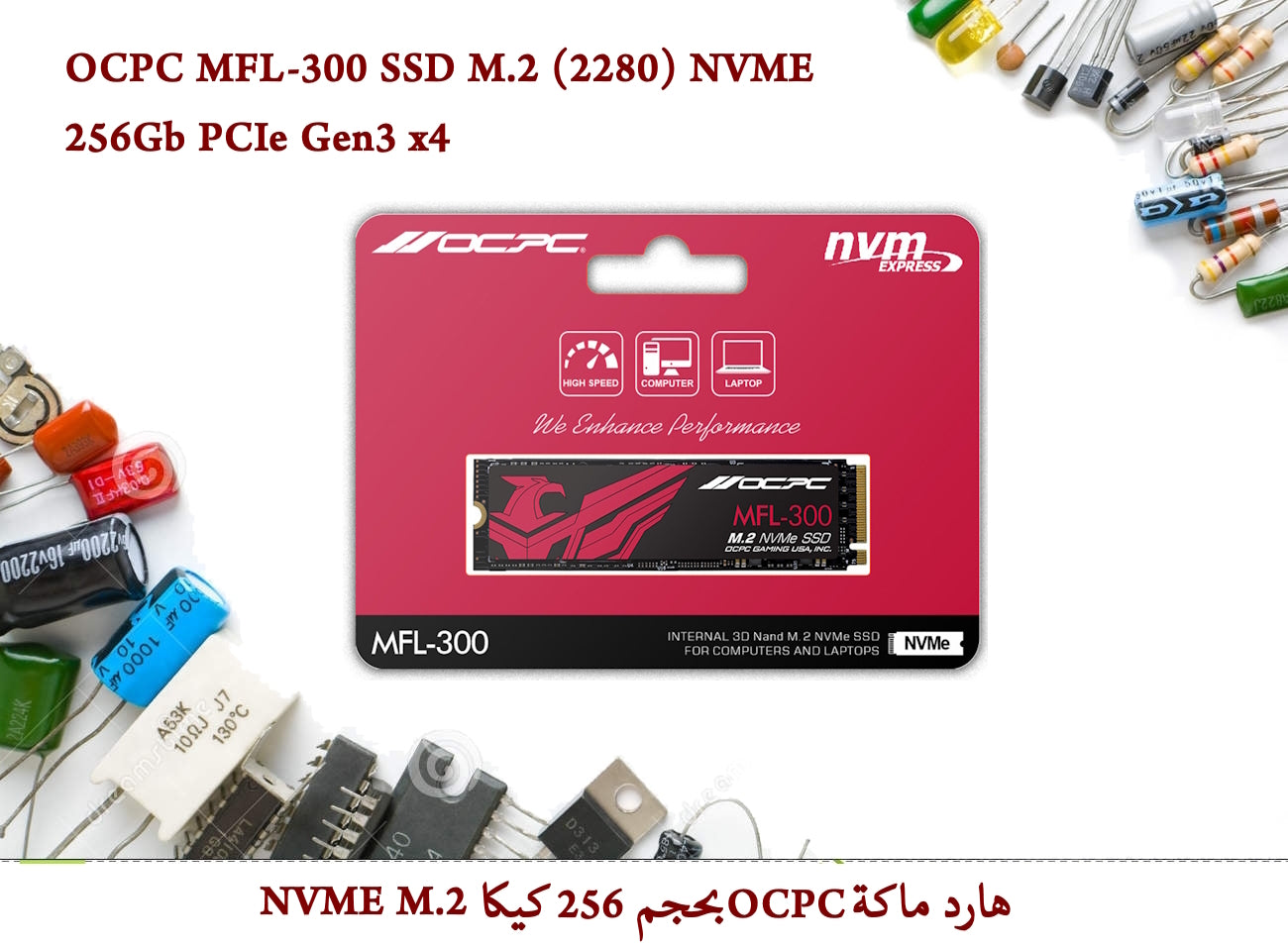 OCPC MFL-300 SSD M.2 (2280) NVME 256Gb PCIe Gen3 x4