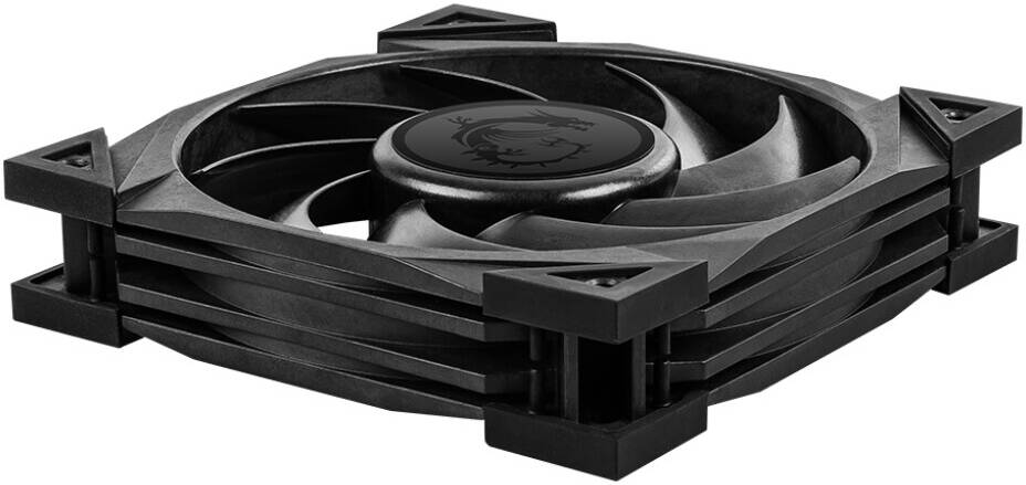 MSI MEG Silent Gale P12 Case Fan, 120mm x 120mm Fan Size, 2000 RPM Fan Speed, 56.2 PLA12025S12H-4