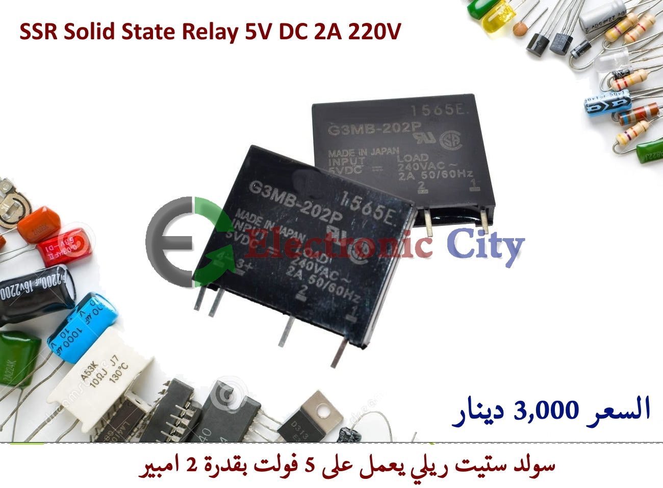 SSR 5VDC  240V 2 A  AC  #N12  010784