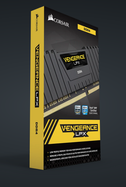 VENGEANCE® LPX 64GB (4 x 16GB) DDR4 DRAM 2400MHz C14 Memory Kit - Black