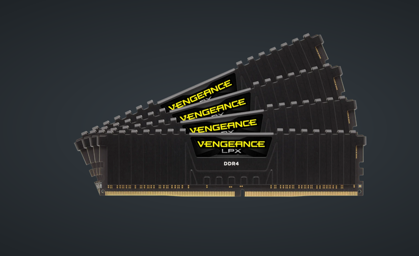 VENGEANCE® LPX 64GB (4 x 16GB) DDR4 DRAM 2400MHz C14 Memory Kit - Black