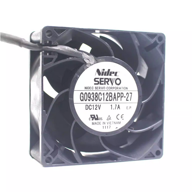 NIDEC G0938C12BAPP-27 12VDC 1.7A 909038MM 9CM Brand New Original Servo Axial-flow Cooling Fans 55853