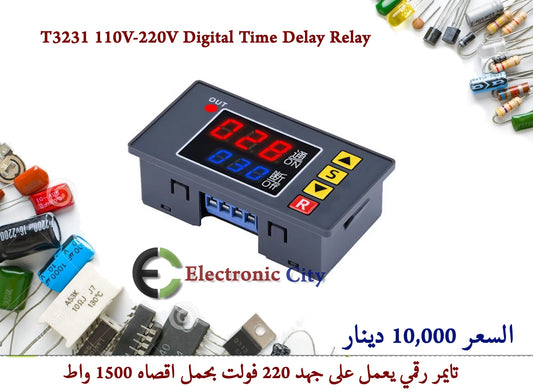 T3231 110V-220V Digital Time Delay Relay 012734