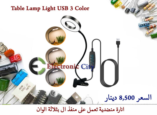Table Lamp Light USB 3 Color