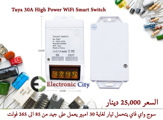 Tuya 30A High Power WiFi Smart Switch