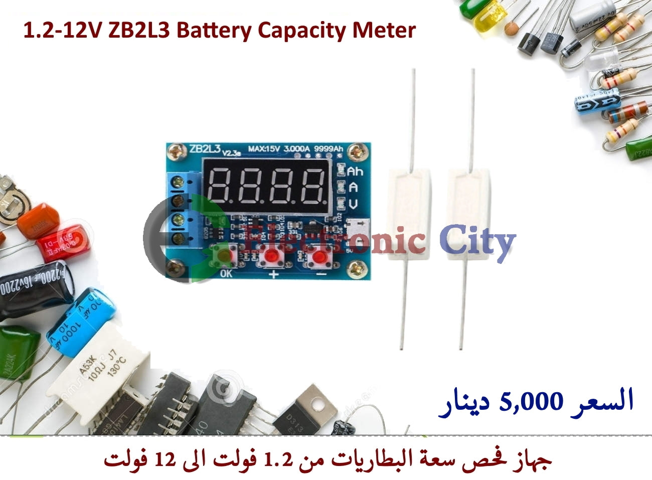 1.2-12V ZB2L3 Li-ion Lithium Lead-acid Battery Capacity Meter  #V8 030212