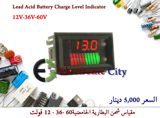 12V 36V 60V Lead Acid Battery Charge Level Indicator #F5 XN0025