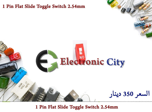 1 Pin Flat Slide Toggle Switch 2.54mm