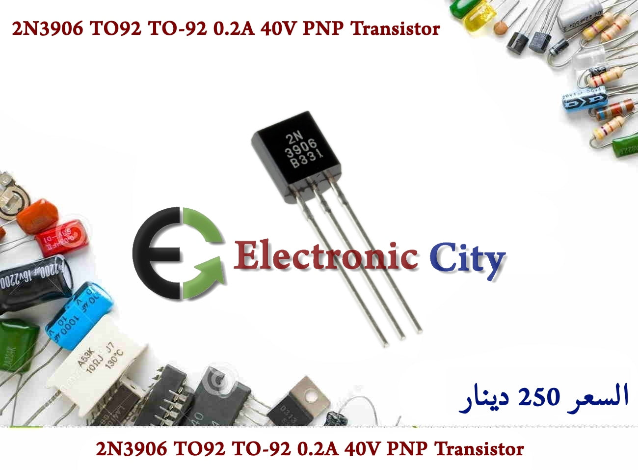 2N3906 TO92 TO-92 0.2A 40V PNP Transistor