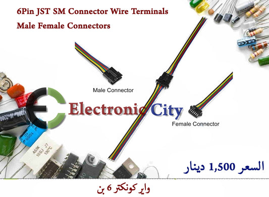 6Pin JST SM Connector Wire Terminals Male Female Connectors #B10 011187