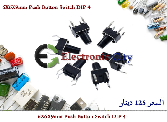 6X6X9mm Push Button Switch DIP 4