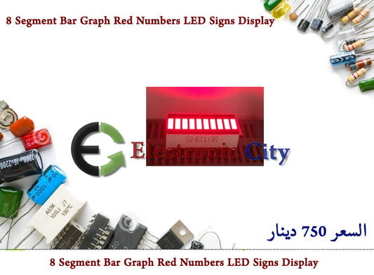 8 Segment Bar Graph Red Numbers LED Signs Display