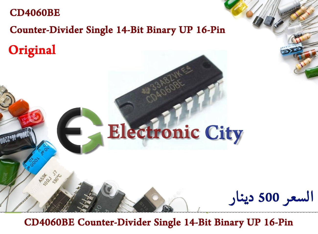 CD4060BE Counter-Divider Single 14-Bit Binary UP 16-Pin