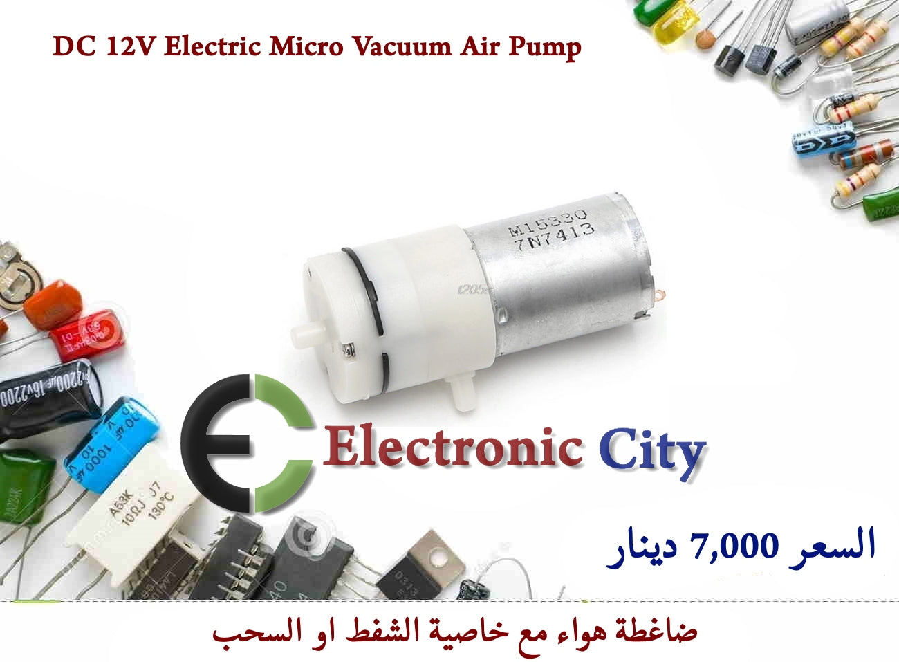 DC 12V Electric Micro Vacuum Air Pump