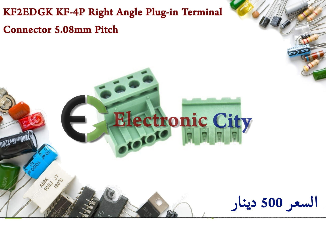 KF2EDGK KF-4P Right Angle Plug-in Terminal Connector 5.08mm Pitch