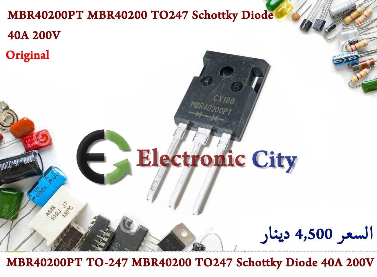 MBR40200PT TO-247 MBR40200 TO247 Schottky Diode 40A 200V